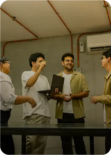 Young professionals in shared flats